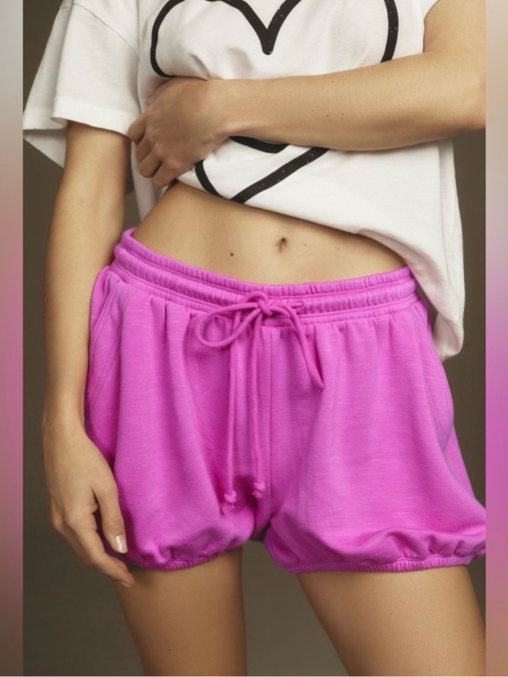 Daily Practice byAnthropologie Grace Bloomer Fleece Shorts. NWT